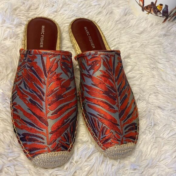 Marc Fisher New With Box Sz 8 1/2 Espadrille Slip On Colorful - Picture 7 of 11